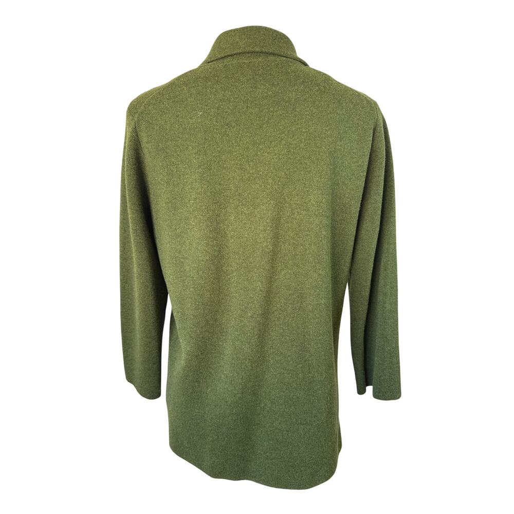 J. Crew Sophie Open Front Knit Cardigan Blazer in Green Size Medium - Picture 4 of 7